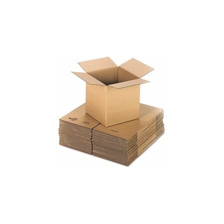 Universal Cubed FixedDepth Corrugated Shipping Boxes, RSC, XLarge, 12 x 12 x 12, Brown Kraft, 25PK UFS121212