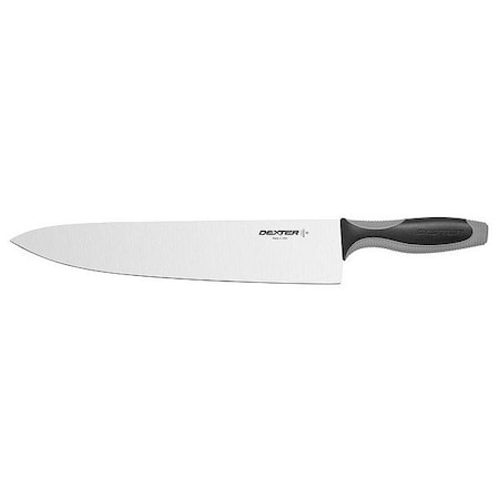 Dexter Russell Cooks Knife, 12" Blade, Black/Gray Handle 29263