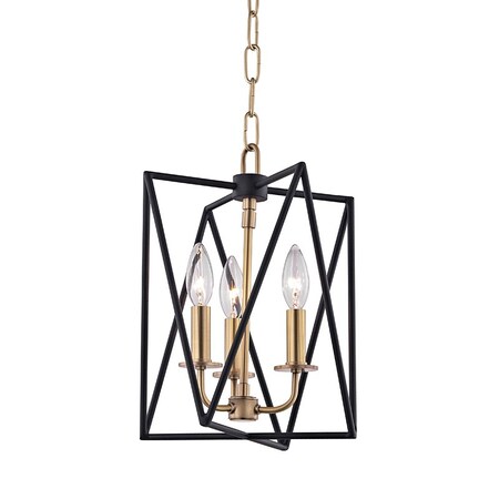 Hudson Valley Lighting Laszlo 3 Light Pendant 10.25 In. Aged Brass 1110-AGB
