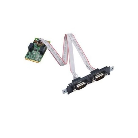 Moxa 2-portRS-422-485 Mini PCI Express serial board with 2.5 kV capacitive isolation,  CP-132N-I-T