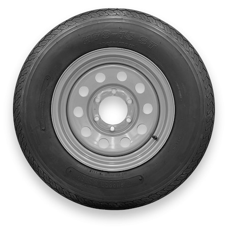 Rubbermaster - Steel Master H78-15 (ST225/75D15) 8 Ply 6 On 5.5 Bolt, Silver Wheel Assemblies 599500SIL