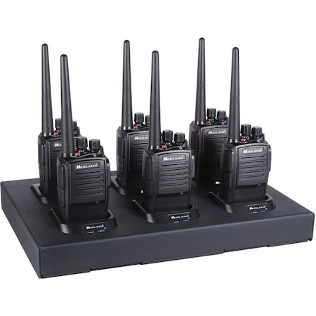 Midland Radio Handheld Two Way Radios, 16 Channels, 6 PK MB400X6MC