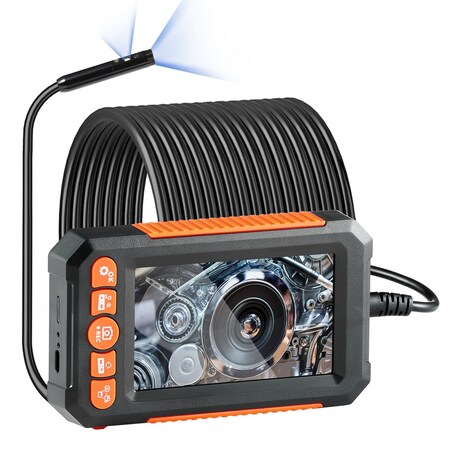 Vevor Endoscope Camera with Lights Dual Lens Borescope 49.2FT Cable 4.3 in Screen C43