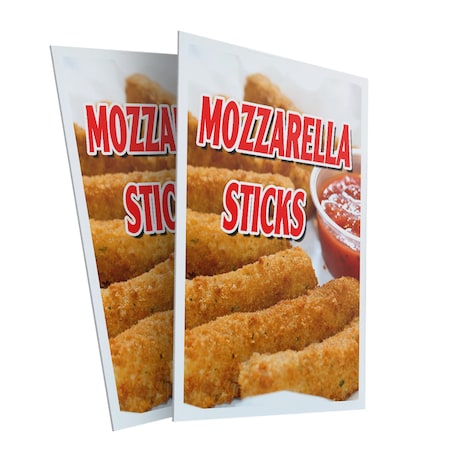 Signmission Mozzerella Sticks, Plastic Signs Only 24 Inch x 36 Inch, Corrugated Plastic, 2PK CSB-2436-2PACK-Mozzerella Sticks