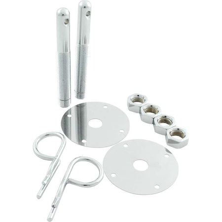 Allstar Performance Steel Hood Pin Kit with 0.17 in. Hairpin Clips ALL18514