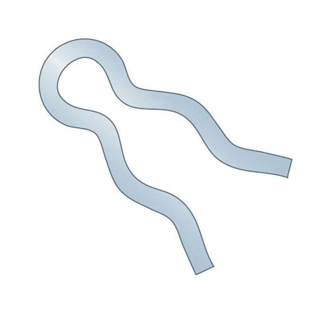 Huyett Hair Pin, Zinc Plated Spring Steel, 0.047 in Wire Dia x 0.625 in Length BPXZ-122