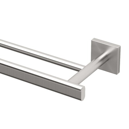 Gatco Elevate 24" Double Towel Bar, Satin Nickel 4074