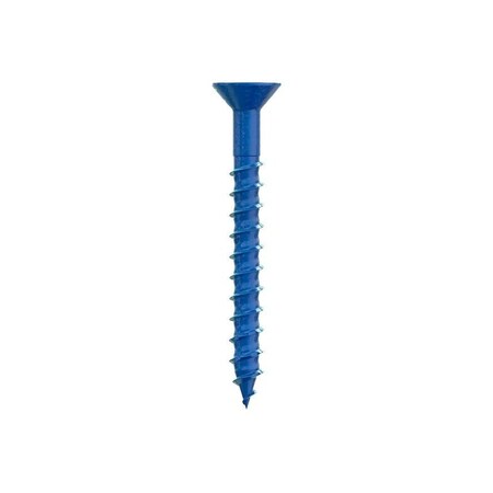 Simpson Strong-Tie Titen Turbo Screw Anchor, 1/4 in Dia, 2-1/4 in L, Carbon Steel, Ceramic-Coated/Zinc TNT25214TFC8