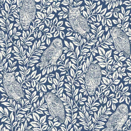 Chesapeake Parliament Navy Owl Wallpaper 3115-12412