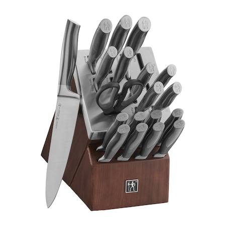 Henckels Graphite 20-pc Self-Sharpening Knife Set with Block, Brown 1011030