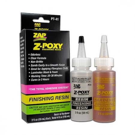 Zap Glue 4 oz ZPoxy Finishing Resin Set PAAPT-41