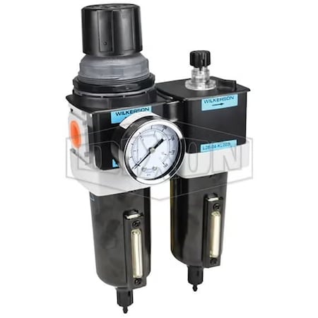 Dixon Wilkerson by  Combination Unit with Manual Drain and Sight Gauge, 3/4 in Port, 175 SCFM Flow Rate, A D28-06MMB