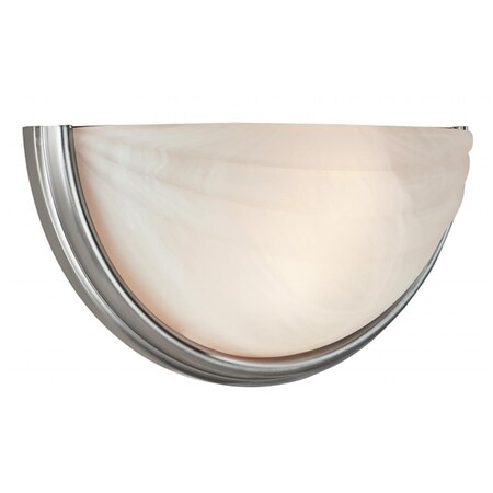 Or 20635-SAT-ALB Crest 2 Light Alabaster Glass Wall Sconces - Satin OR2516941