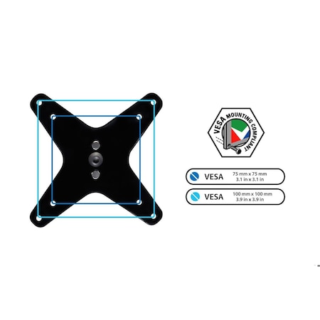 Mount-It Work Station w Mount Black MI7942B