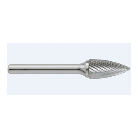 Garr Tool Rotary Burr, Standard, Series: SG Series, Pointed End, 3/8 in Diameter Head 65022
