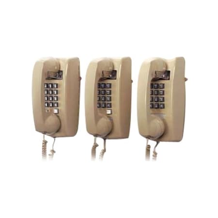 Cortelco 2554 Wall Telephone - 1 x Phone Line(s) - 1 x RJ-11C Headset - Ash 2554NDL-AS