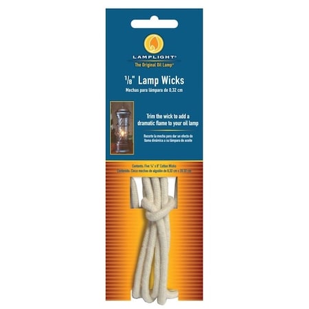 Lamplight Replacement Round Wick, Cotton, For: Most Oil Lamp With Ultra-Pure or Medallion Lamp Oil 9997