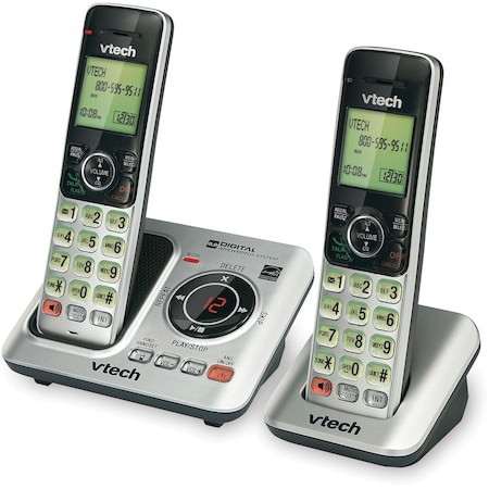 Vtech CS66292 DECT 60 Expandable Cordless Phone with Answering System and Caller IDCall Waiting, 2PK VTECS66292