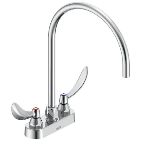 Delta Commercial 27C4 / 27C5 / 27C6 4 In Cast Deckmount In Chrome 27C4974-R7