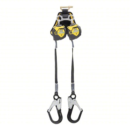 Werner Bantam Self-Retracting Lifeline, Quick-Connect, Steel, 2 Leg(s), 400 lb Weight Capacity R433006LE-R