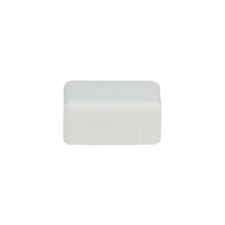 Cable Wholesale End Cap Raceway, FWT Series, White 31R2-005WH