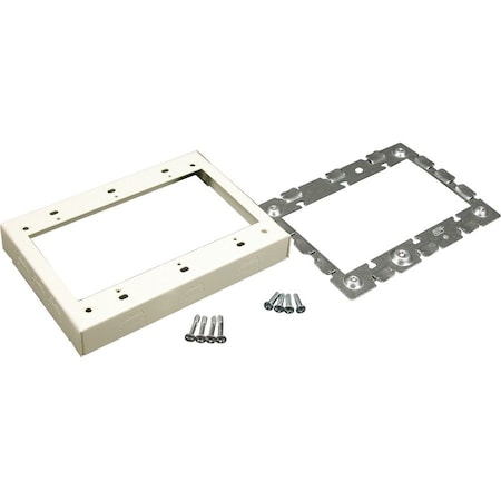Wiremold Three Gang Extensn Adapter Fitting, Ivory V5751-3