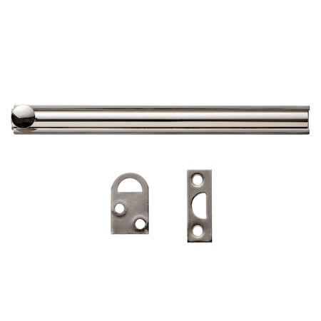 Geo 6" Surface Bolt Satin Nickel Finish GBH-SB6-SN