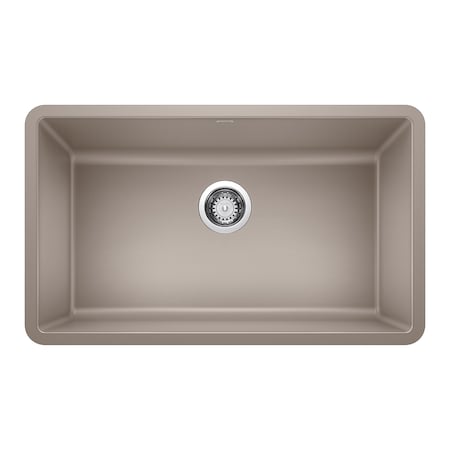 Blanco Precis SILGRANIT 30in Single Bowl Undermount Kitchen Sink - Truffle 442531