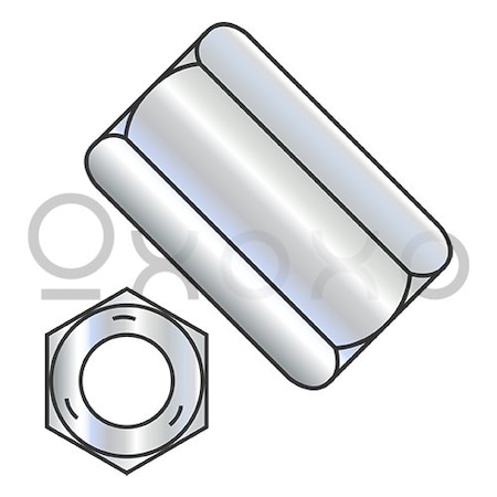 Oxoxo 5/16-18X1 1/8 Hex Rod Coupling Nut 1/2 inch Across Flats Grade 5 Zinc, 650PK 547704