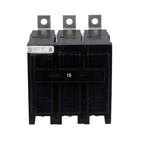 Eaton Miniature Circuit Breaker, CB Series, 15A, 3 Pole, 240V AC BAB3015H