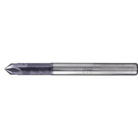 Pferd PFERD Deburring End Mill, 4 flutes, 90Deg 1/4'' Dia, 1/8'' APMX, 3-1/2'' OAL, cylindrical shank 23003021