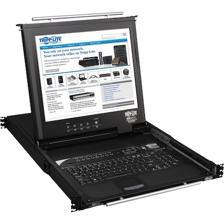 Tripp Lite Rack Console KVM, 16-Port, 19" LCD, 1U B020-016-17-IP