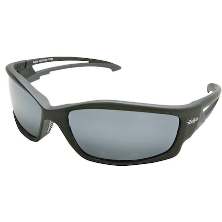 Edge Polarized Safety Glasses, Silver Lens, Matte Black Frame, Unisex TSK21-G15-7