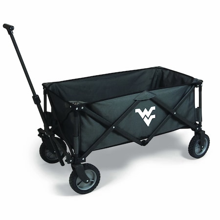 Picnic Time Family Of Brands NCAA West Virginia Mountaineers Adventure Wagon Folding Wagon - Wagon Cart 739-00-679-834-0