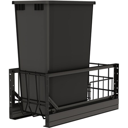 Revashelf Waste Pullout 50QT Single Soft-close Black 5349-1550DM-118