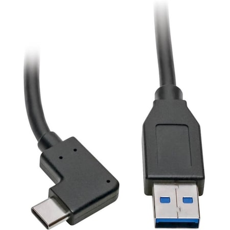 Tripp Lite USB C TO USB-A CABLE RIGHT ANGLE 3.1 5 GBPS USB TYPE C M/M 3FT U428-003-CRA