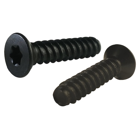 Newport Fasteners #4-20 x 3/4 in, Black Oxide 18-8 Stainless Steel Flat Head Torx Drive, 600 PK 709215-600