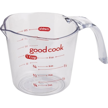 Goodcook 1 Cup Clear Plastic Measuring Cup 19863