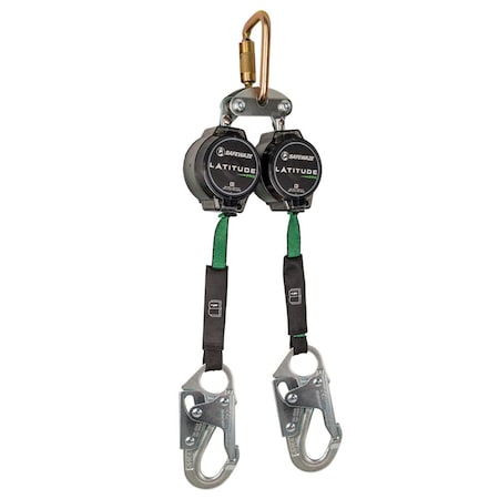 Safewaze Latitude Pro 7 ft Dual Web SRL FS-EX313, Carabiner, Snap Hooks 018-5016