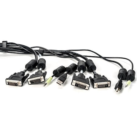 Vertiv 10FT USB KEYB MOUSE & DUAL HEAD DVI-D WITH AUDIO CBL0153