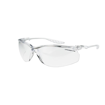Crossfire Safety Glasses, Clear Lens, Frameless, 1 PR 3754