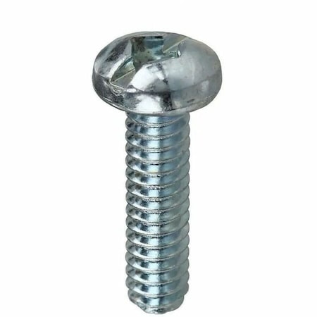 Dottie #10-32 x 1/2 in Combination Slotted/Square Round Machine Screw, Zinc Plated Carbon Steel, 100 PK RMDS103212