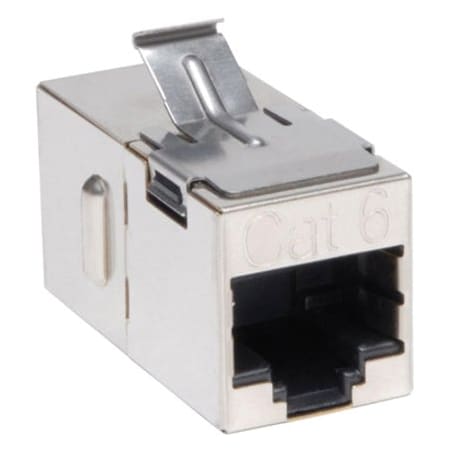 Tripp Lite CAT6 STRAIGHT MODULAR IN-LINE SNAP-IN COUPLER RJ45 F/F TAA GSA N235-001-SH