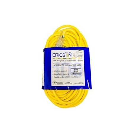 Ericson Cordset, Cmmrcl Grad 50Ft12/3 Sjtw Cbl,  123B-TT