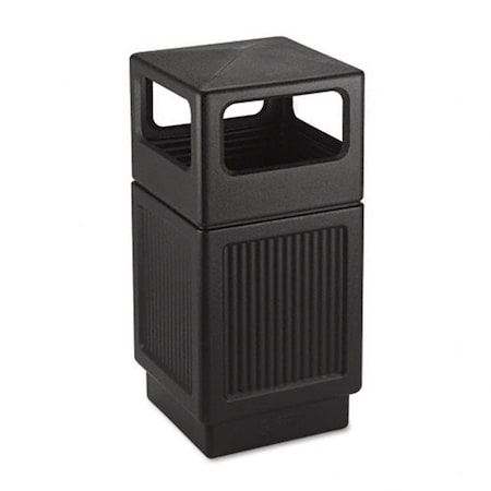 Pinpoint Canmeleon Collection 38 Gallon Side Open Receptacle in Black PI124577