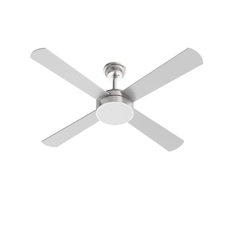 Afx Bryant - 52in 4 Blade LED Ceiling Fan - Silver Finish BYTN524LACSNSL-WS