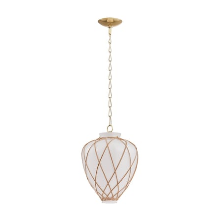 Hudson Valley Lighting Apple Valley 1 Light Pendant in Aged Brass Finish 9213-AGB