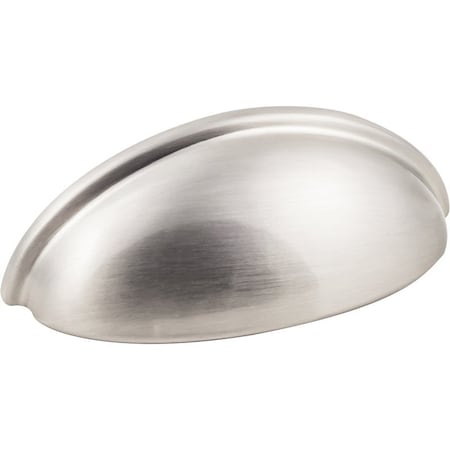 Hardware Resources Cup Cabinet Pull, 3-11/16 in L Handle, 1-1/16 in H Handle, 1-1/16 in Projection, Zinc, 6/PK, 6PK K3833SN-6