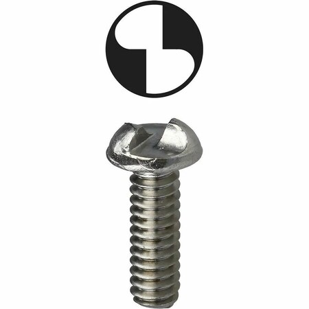 Dottie #10-32 x 2 in One-Way Round Machine Screw, 18-8 Stainless Steel, 50 PK T10322OR