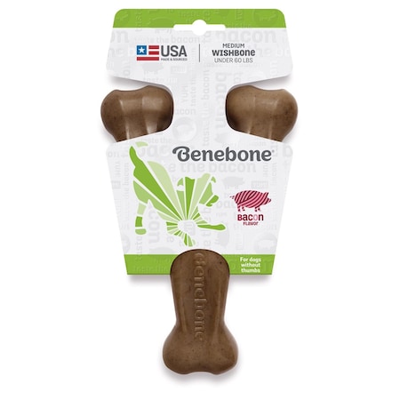 Benebone Brown Nylon Wishbone Chew Dog Toy 1 pk 808244